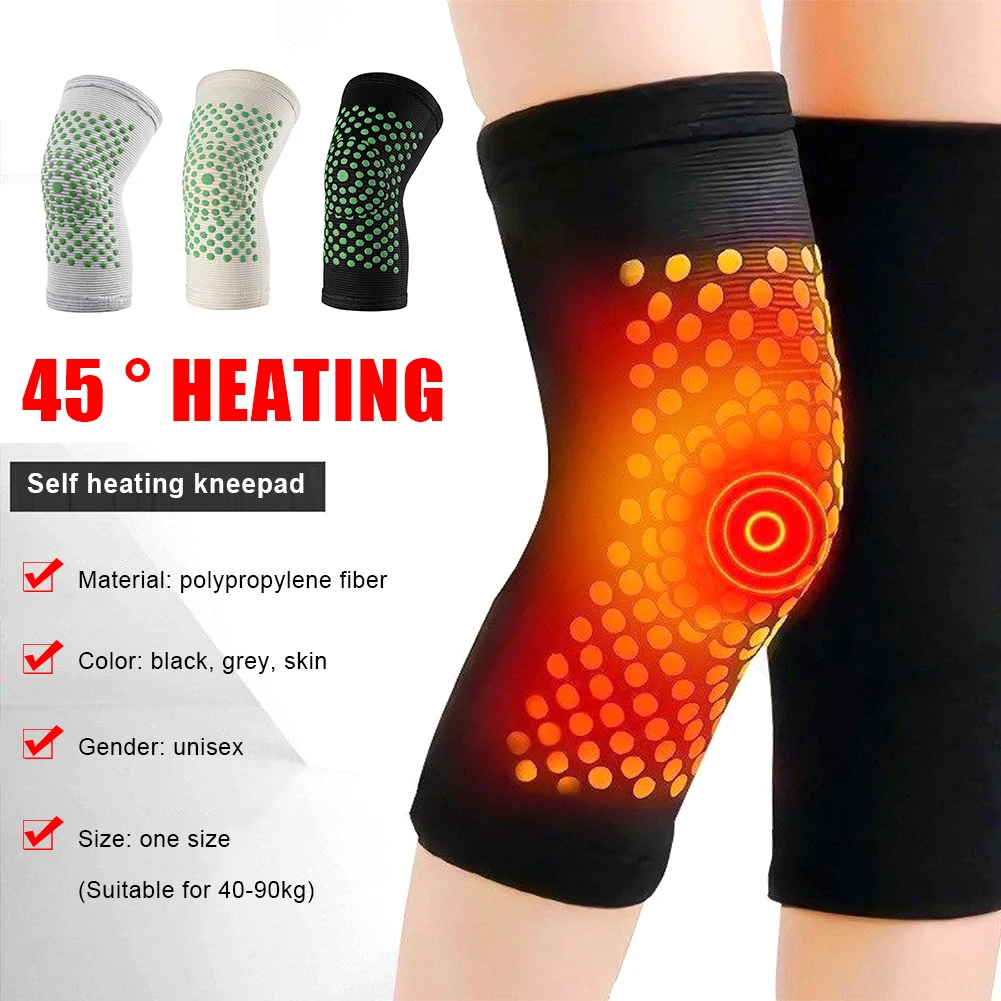 Dot Matrix Tourmaline Self Heating Support Knee Brace 1 Pair Knee Pads Warm for Arthritis Joint Pain Relief And Injury Recovery knee support knee brace