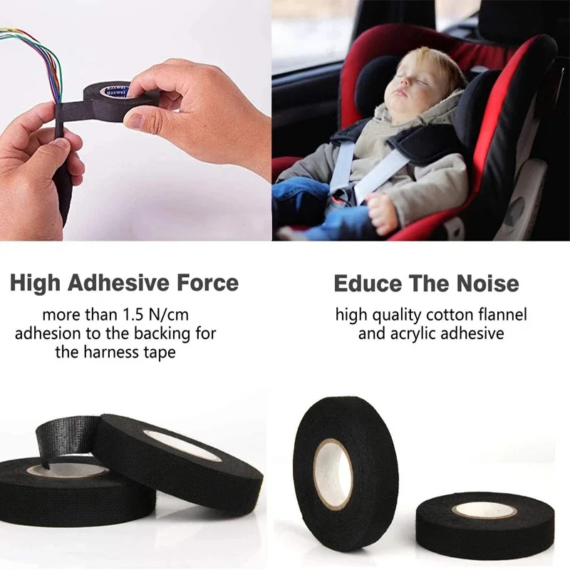 Adhesive Cloth Tape 15M for Car Wiring Harness