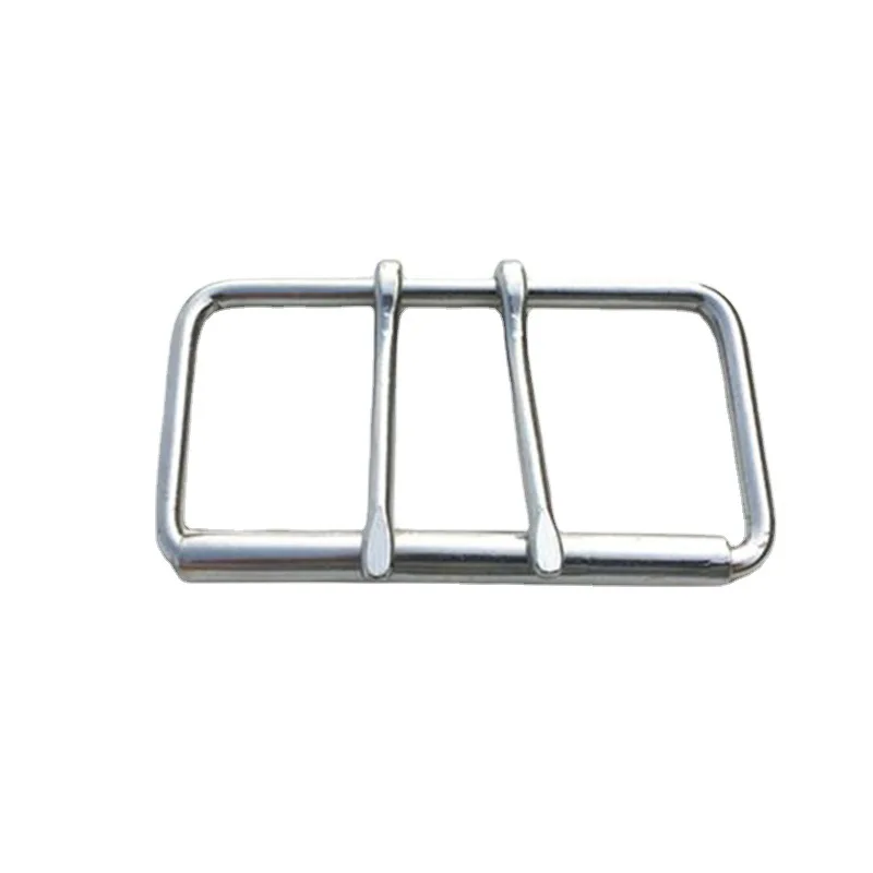 Stainless Steel Double Pin Buckle Solid Cowboy Belt Hardware Roller Wastband Head 52mm 60mm 4