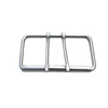 Stainless Steel Double Pin Buckle Solid Cowboy Belt Hardware Roller Wastband Head 52mm 60mm 4