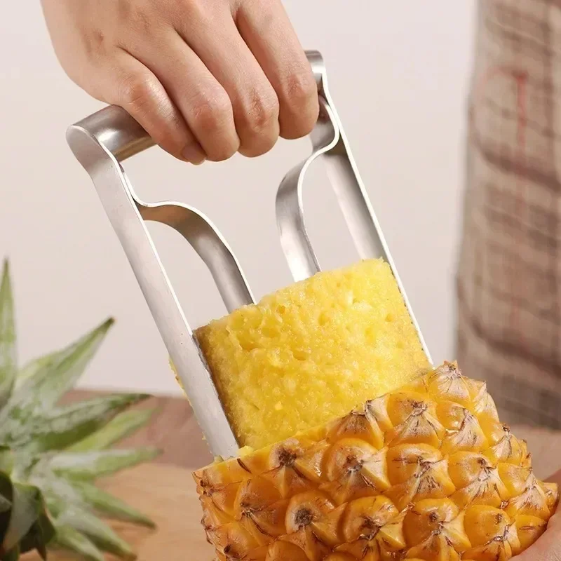 Pineapple Peeler Cutter Ananas Meat Extractor Cut Corer Remover Machine Home Kitchen Knife Slicer Stainless Steel Fruit Tools