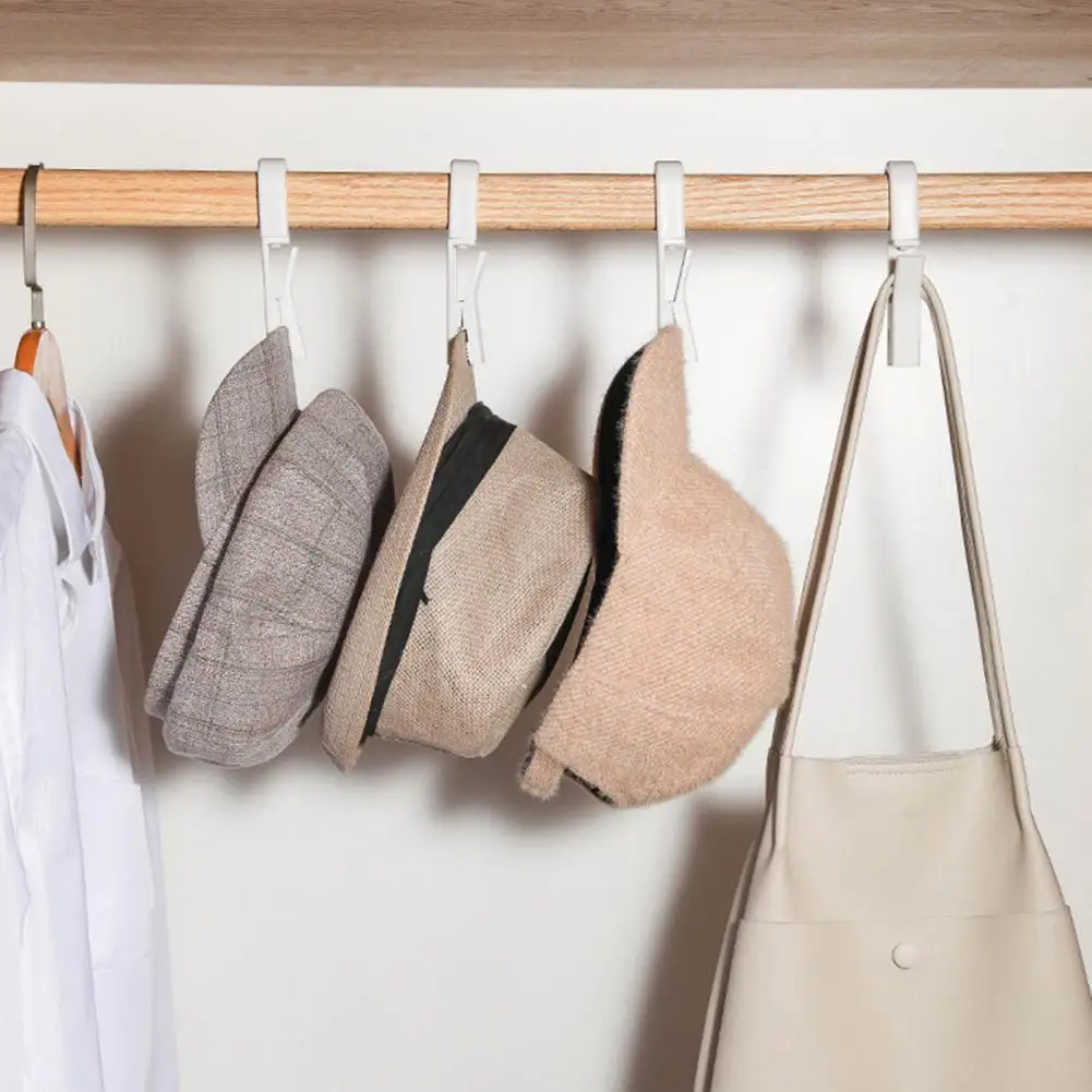 

Крючки для шляпы, эффективные универсальные вращающиеся на 360 градусов крючки для хранения носков, шляп, Нескользящие прочные несущие вешалки для размещения