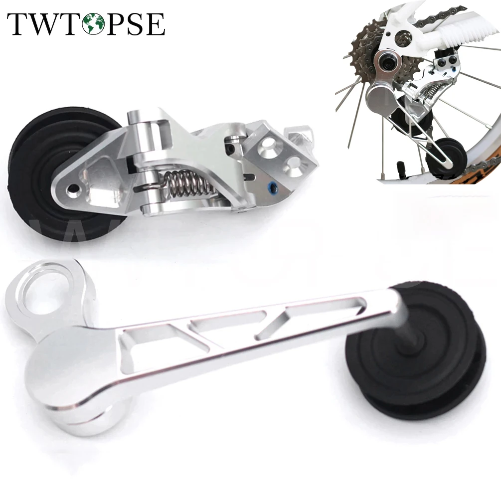 

TWTOPSE Folding Bike Rear Derailleur Accessories 5 Speed External 7 Speed Chain Cline To Pline Rear Derailleur Tensioner Upgrade