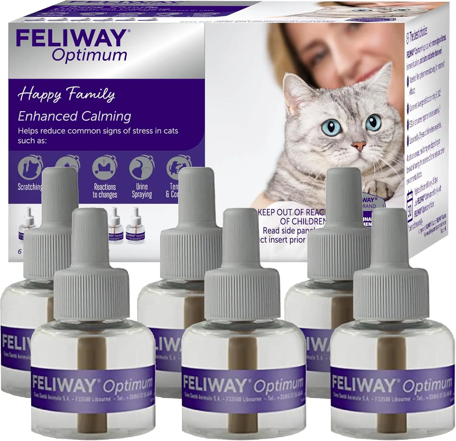 Optimum, Enhanced Calming Pheromone 30-day Refill &ndash; 6 Pack