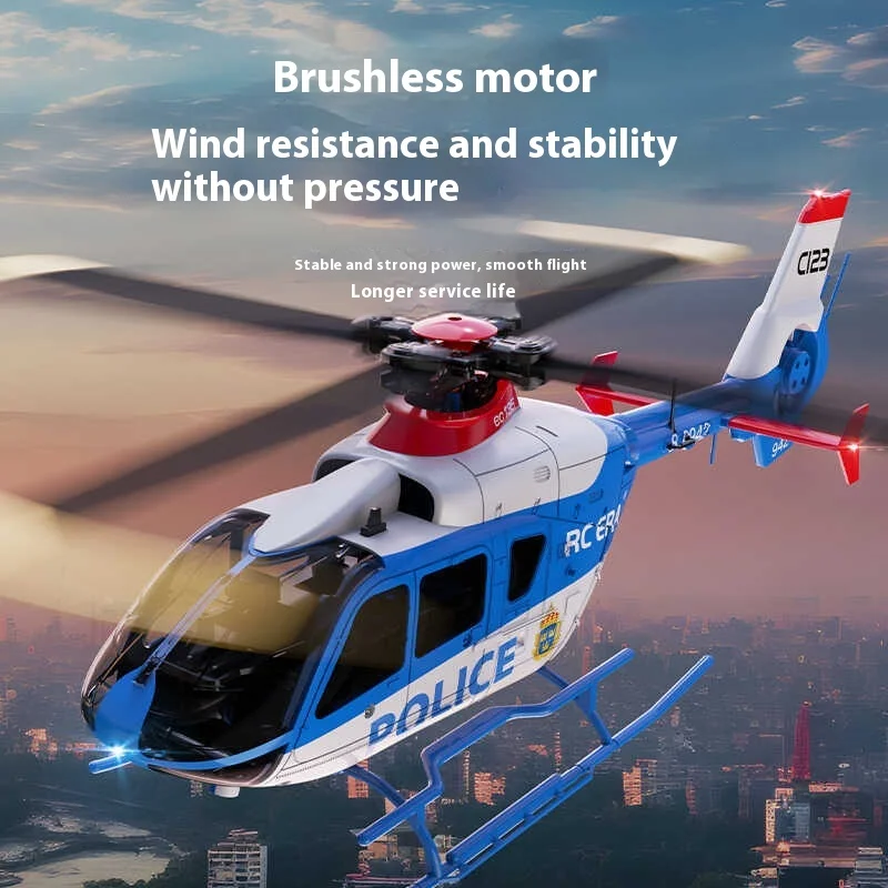 Rc Era Ec-135 Brushless Motor One Key Reverse Flight Single Propeller 6-Channel Helicopter C123 Optical Flow Positioning 3