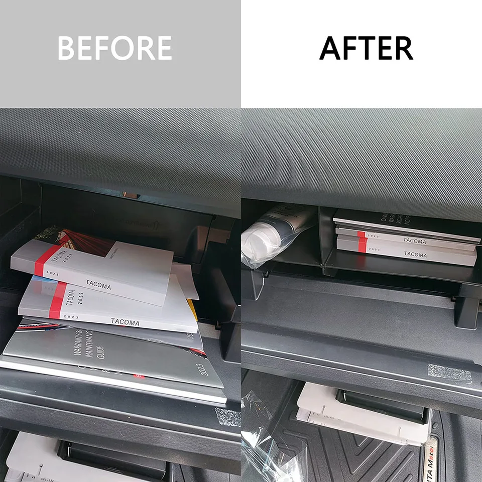 EDBETOS Glove Box Organizer Compatible With Toyota Tacoma 2016-2020