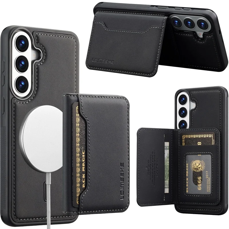 Versatile 2-in-1 Magnetic Leather Wallet Card Phone Case Cover