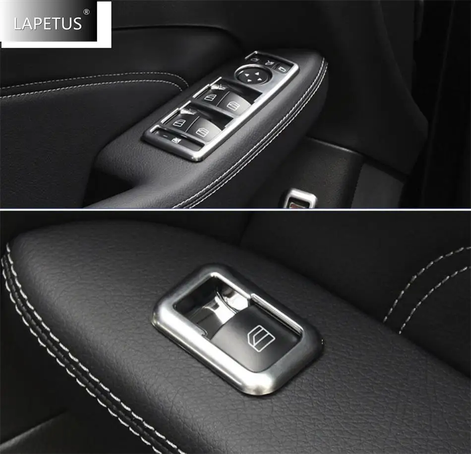 

Car Accessories Armrest Glass Lift Button Switch Cover Trim For Mercedes Benz GLK 2013 - 2017 / ML 2012 - 2015 / GLE 2015 - 2018