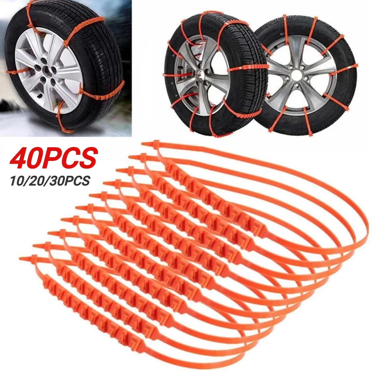 Tire Chains 10/20/30/40PCS For Car Truck