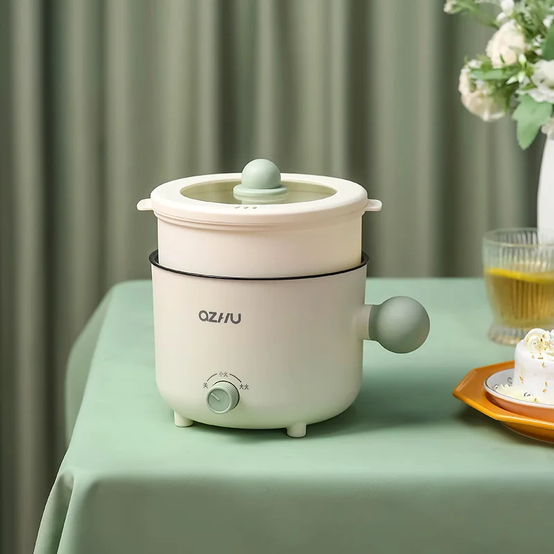 Portable Foldable Electric Pot Mini Baby Electric Rice Pot Multicooker Hotpot Stew Heating Pan Noodles Eggs Soup Porridge Steamer Rice Cookers