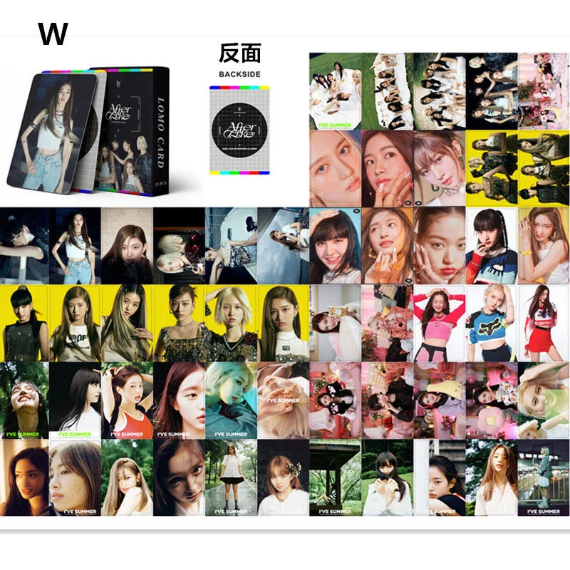 

Фотокарточки IVE Kpop, новинка 2022 года, карточки с альбумастером, карточки ЛОМО Love Dive, корейский Набор для декорирования мальчиков, фото карточки, Янг вон, молодая Лиз