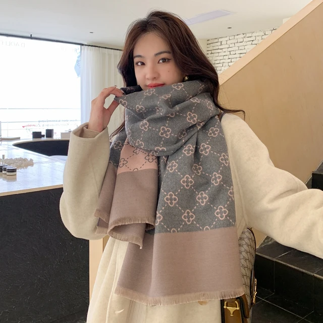 luxury scarf for women lv