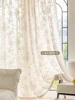 Butterfly Yarn Living Room Curtain Sun Protection Heat Insulation Bedroom Cream Color Bay Window Balcony Yarn Curtain Занавес 커튼 6