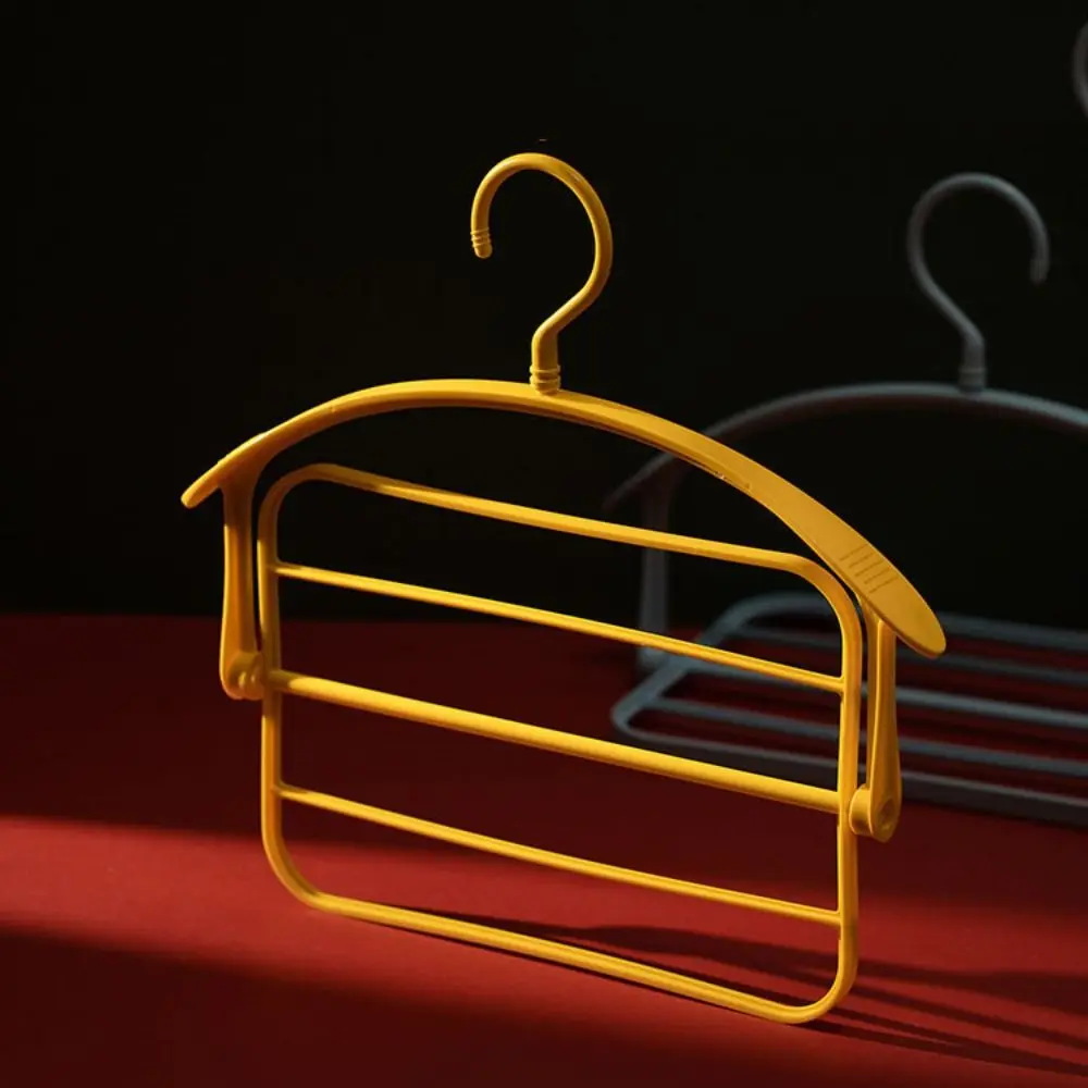 360° Rotating Reversible Folding Trouser Rack Plastic Non-slip Trousers Hanger Space Saving Thickening Clothes Drying Rack