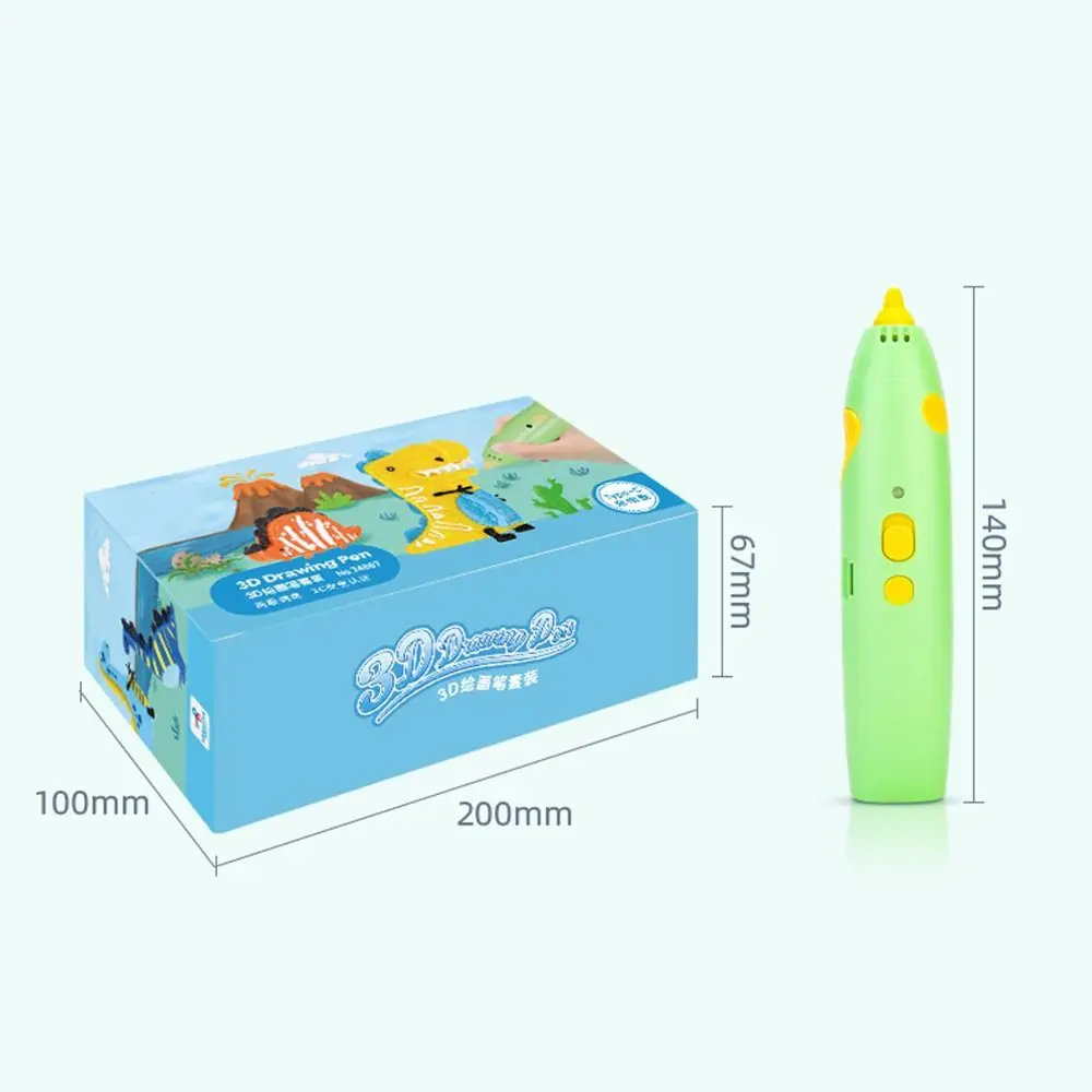 Creative DIY 3D Printing Pen With 6M 1.75mm PCL Filaments Low Print Temperature 3D Pens ABS USB Cable Drawing Pen Children