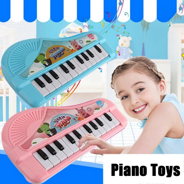 Piano jogo de música órgão eletrônico crianças instrumento presente do bebê  padrão dos desenhos animados cedo brinquedos educativos para crianças  meninas menino - AliExpress