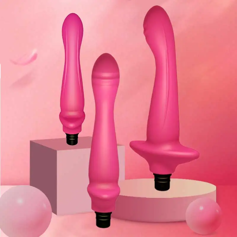 1 Pc G-spot Silicone Fascia Gun Massage Head With 3 Sizes Of Connectors 12-13mm/15-16mm/18-19mm Fascia Gun Massage dildo sex toys fascia gun massage head