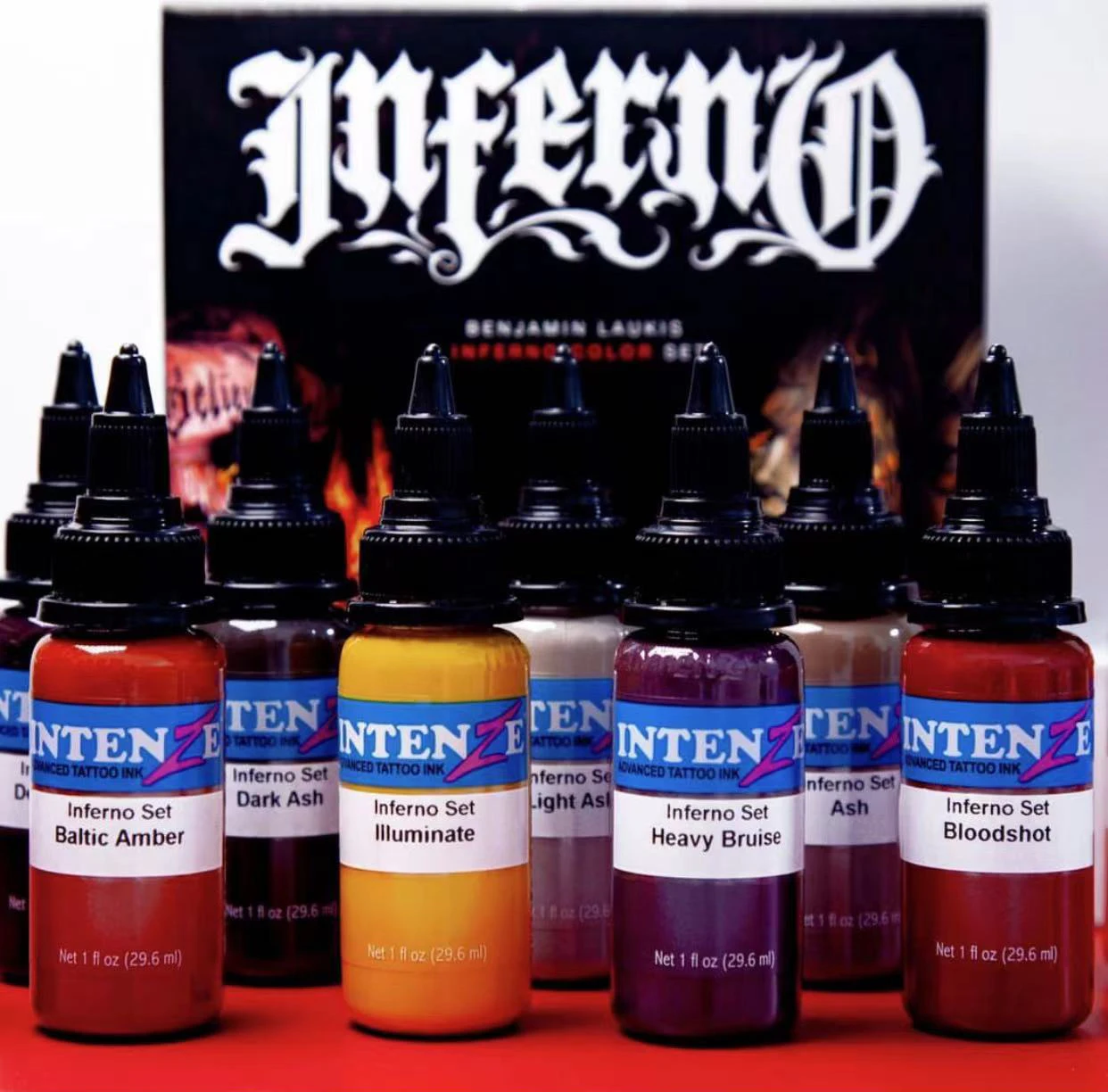 14pcs Tattoo Ink 30ML Tattoo Practice Pigment For Practice Skin Natural Permanent Tattoo Machine Supplies Practice For Beginners
