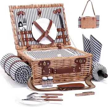 Wicker Picnic Basket Set 1
