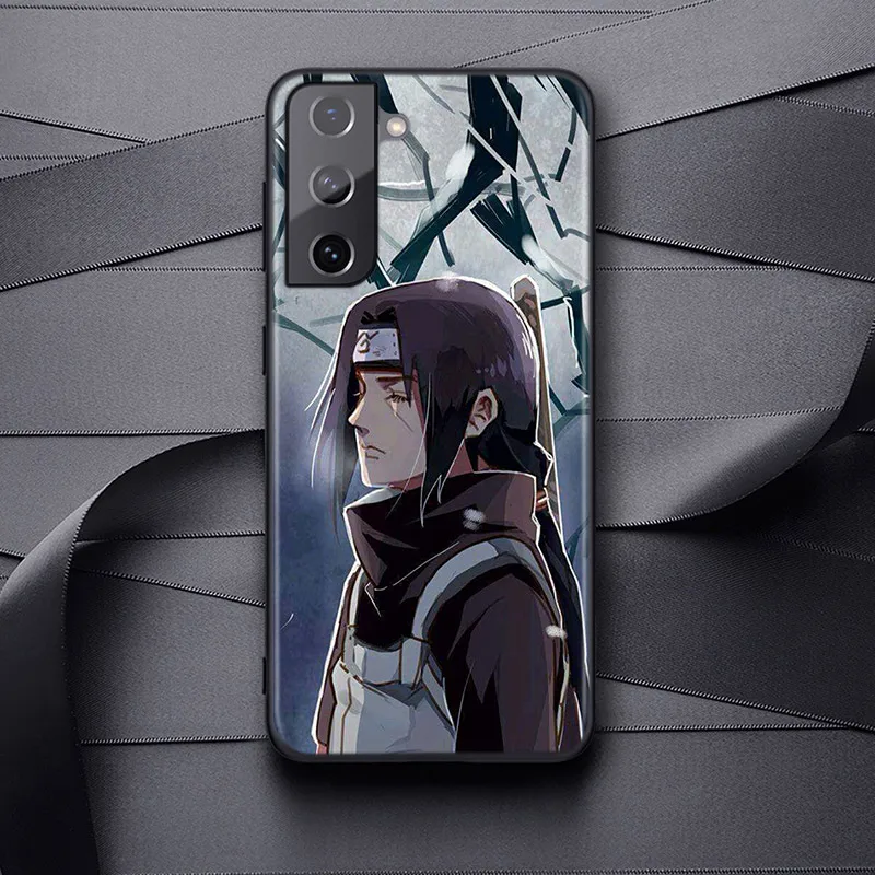 Naruto Anime Akatsuki Soft Black Cover For Samsung Galaxy S22 S21 S20 FE Ultra S10 S10e Lite S9 Plus Pro Phone Case Coque best case for samsung