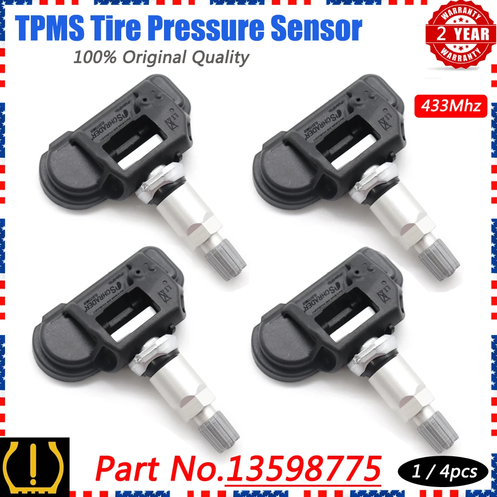 Xuan 13598775 Tpms Tire Pressure Monitor Sensors For Opel Adam Astra J
