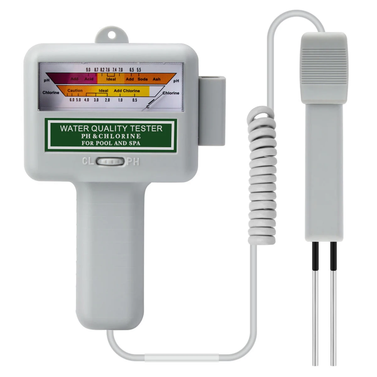 Pratico Misuratore Di Ph Portatile Per Piscina Monitor Della Qualità Dell'Acqua Ph Cl2 Tester Di Cloro