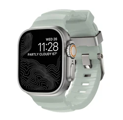 Sporty Titanium Silicone Bracelet Strap - S10 - 46MM (IceS luminous)
