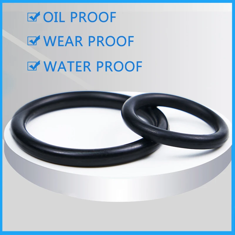 150PCS/box   Airsoft NBR Rubber Sealing O-rings Gasket Replacements Kit OD 4mm-20mm CS 1mm 1.5mm 1.9mm2.4mm 10 Sizes