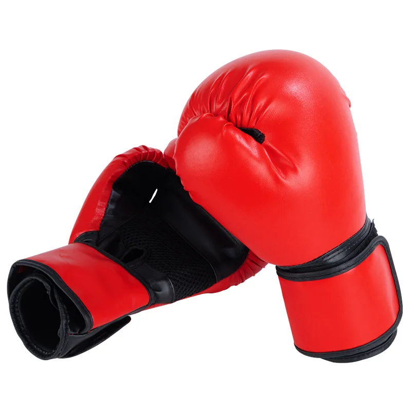Guantes de boxeo para hombre, manoplas de entrenamiento para Sanda, luvas,  Muay Thai, guantes de cuero para boxeo - AliExpress