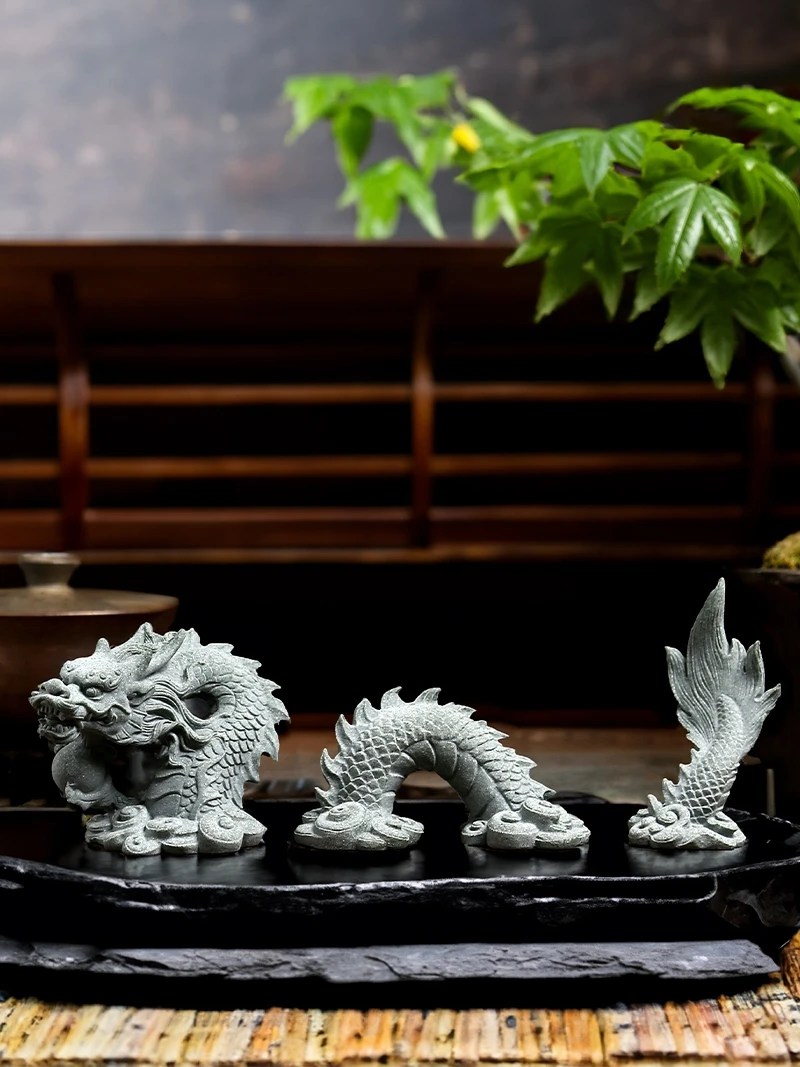 青い砂の石の装飾、マイクロ風景ロッカリーフィッシュタンク、盆栽の