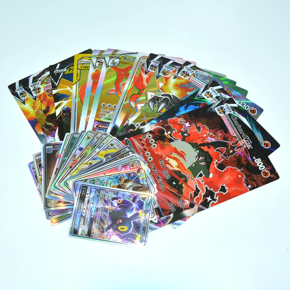Pokemon Cards 21x15cm English Vstar Pack Oversized Jumbo Letters Vmax GX  Arceus Pikachu Mewtwo Charizard Super Rare Rainbow Card| | - AliExpress