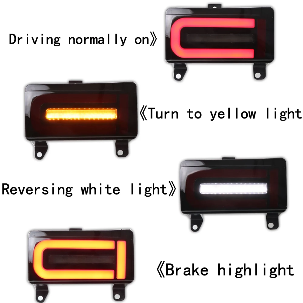 2個トヨタfjクルーザー2007-2020 2021 2022 ledリフレクターリア