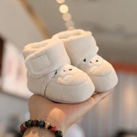 Fashion Baby Girls Boys Cute Soft Cartoon Cotton Toddler shoes First Walker Shoes for Newborns 0-18Months 4