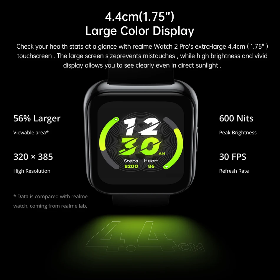 ۷ι  Realme Watch 2 Pro Ʈ ġ   , ɹڼ Ʈġ GPS, 14  ͸ , IP68, 1.75 ġ