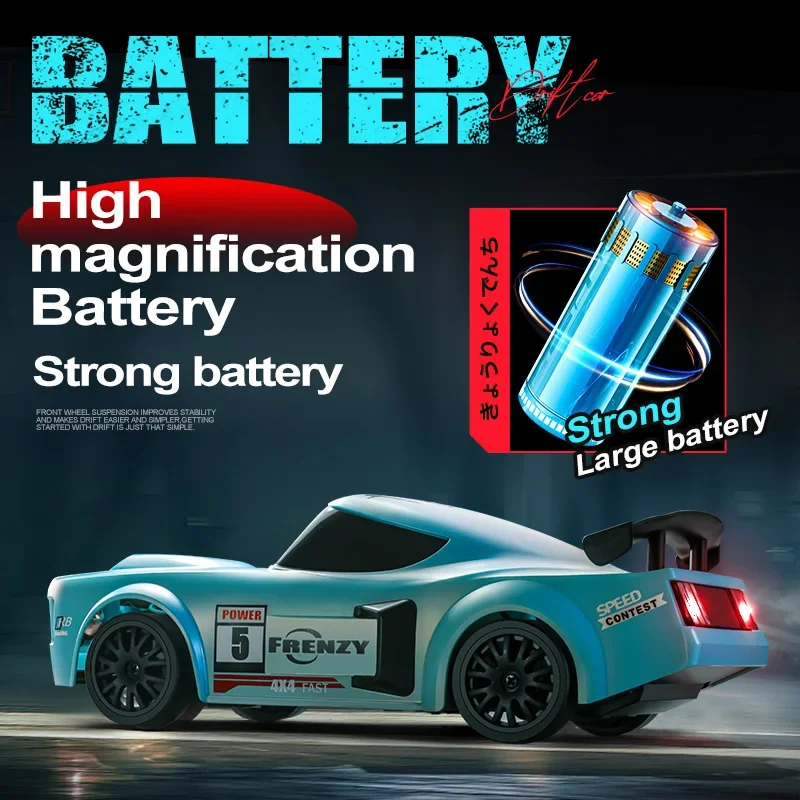 2.4G RC Drift Car 1/24 4WD Remote Control Car High Speed Four Wheel Drive Radio Controlled Racing Model Toys for Boy  Xmas Gift