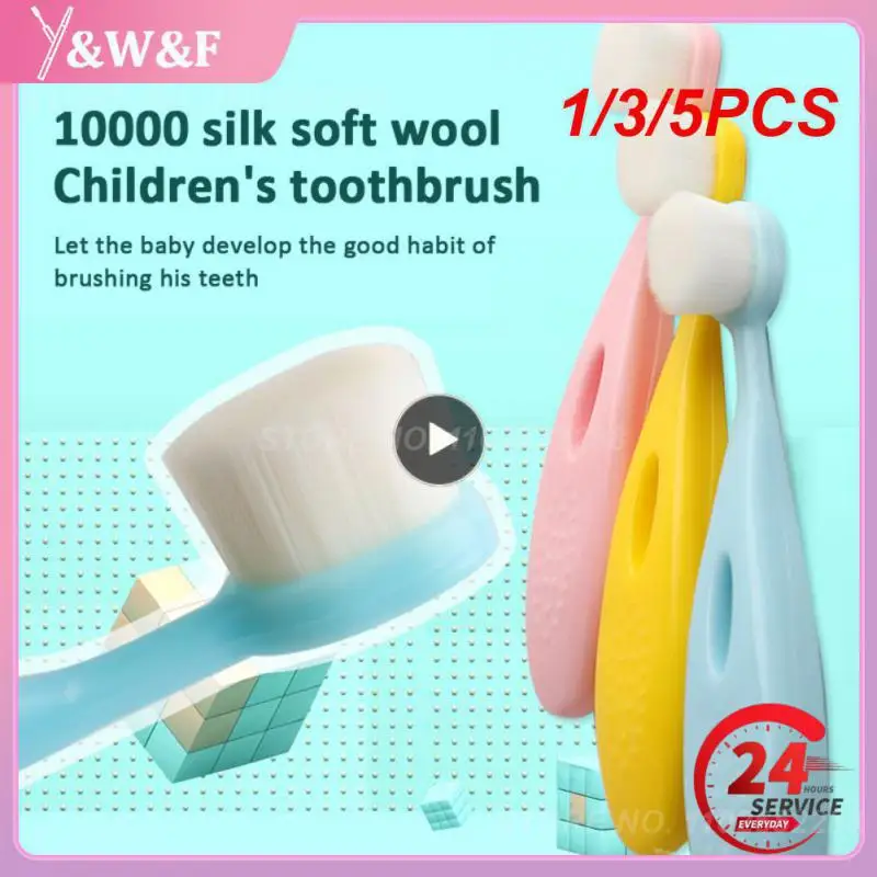 

1/3/5PCS Kids Toothbrush Children's Non Slip Handle Cartoon Soft Toothbrush Tooth Brush Tooth Care Tool Kid Travel Teethbrush