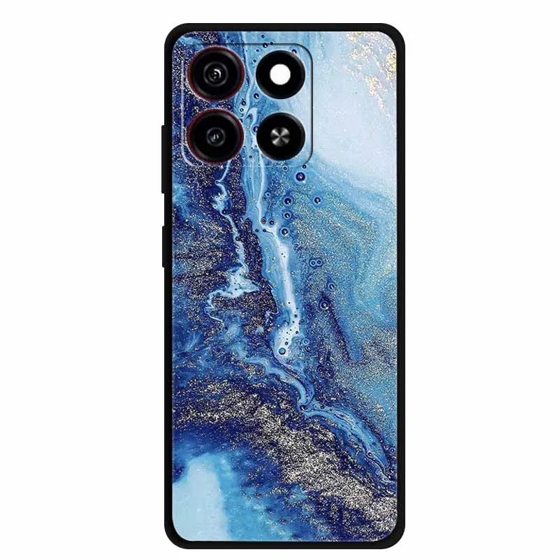 Marble Astronaut Shockproof TPU Soft Silicone Phone Case - 6.75