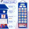 Kids Visual Schedule Calendar Chart 2 in 1 Autism Daily Chore Routine Chart Schedule Plan Learning Board Game For Toddler Gift 3