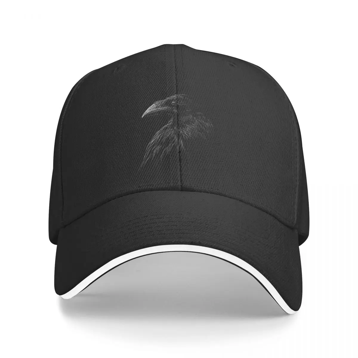 

Mystical black raven illustration crow artwork Baseball Cap Sunscreen Beach Bag Mens Women's