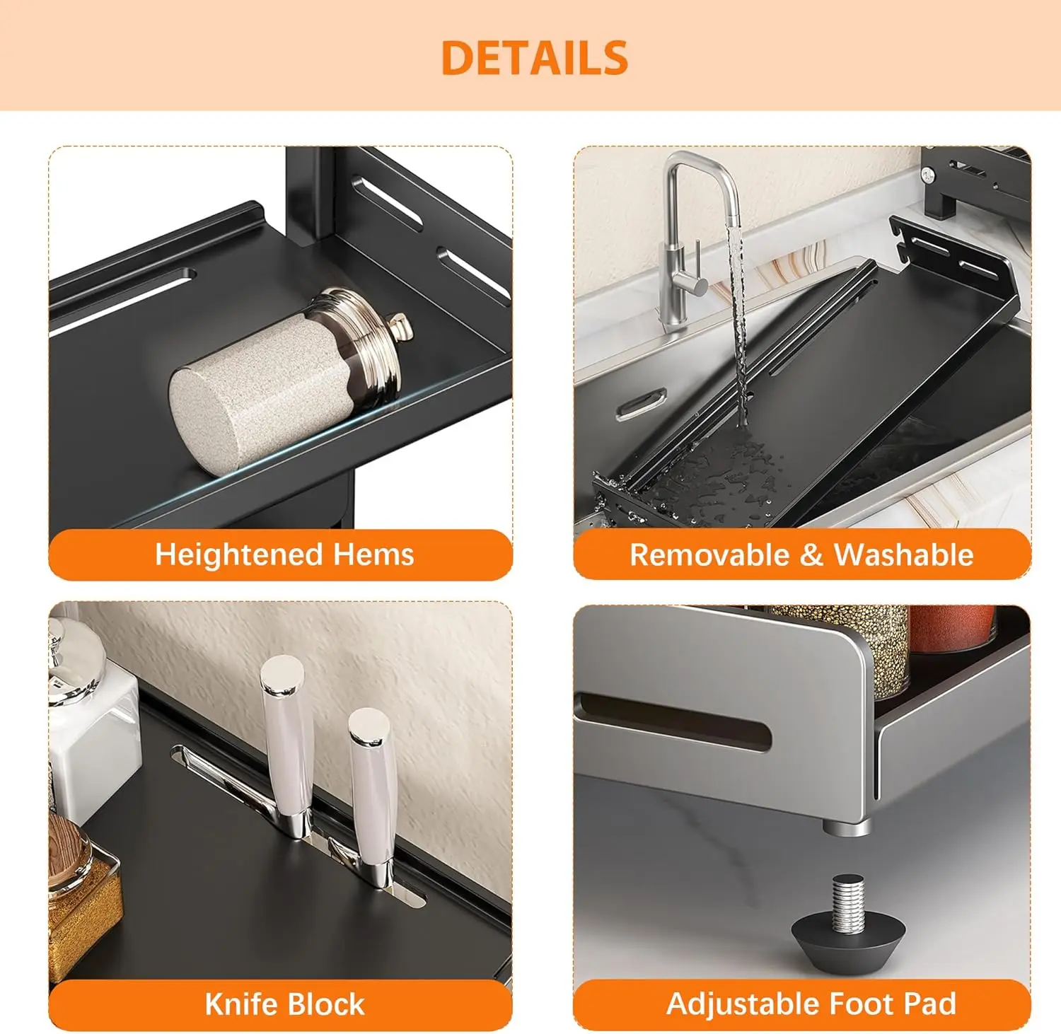 Adjustable Three-Tier Spice Rack 5