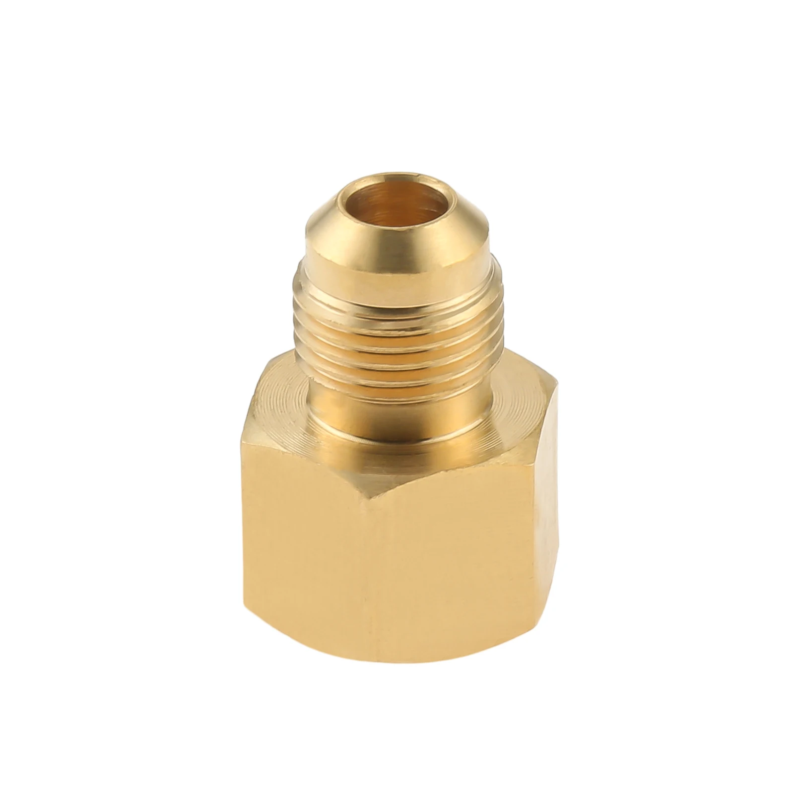 Solid Brass Adapter for Outdoor Gas Fire Pits 3/8" Male Flare By 1/2" Female NPT Coupling