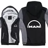 Man Trucks Hoodies Men Coat Winter Warm Fleece Man Trucks Sweatshirts Jacket 6