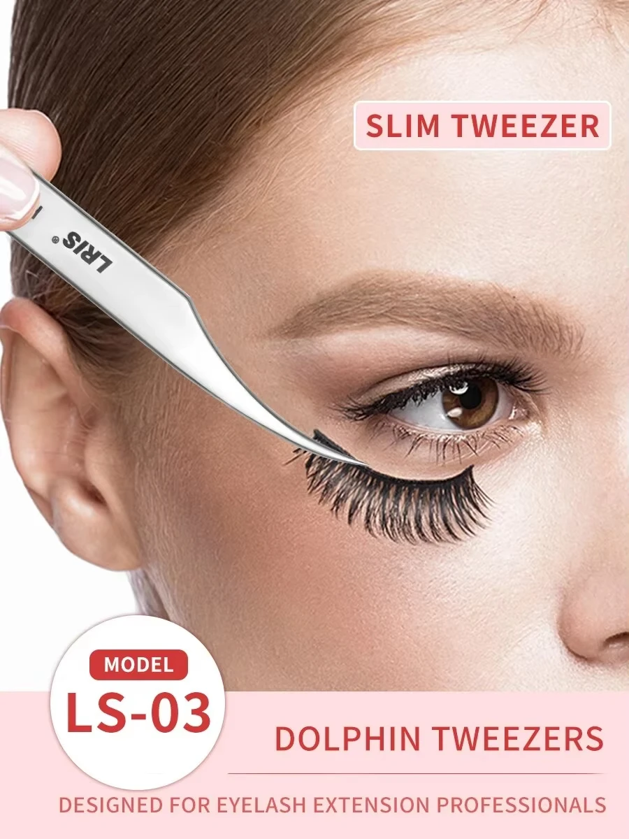 Grafting Eyelash Tweezers Beauty Eyelash ProfessionalWith High Precision Clip Kind Of Universal Eyelash Clip Dolphin Clip Flowe 3