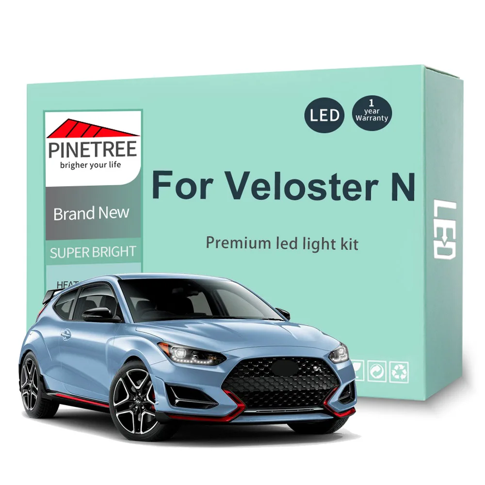 11Pcs Led Interior Light Kit For Hyundai Veloster N 2019 2020 2021 2022