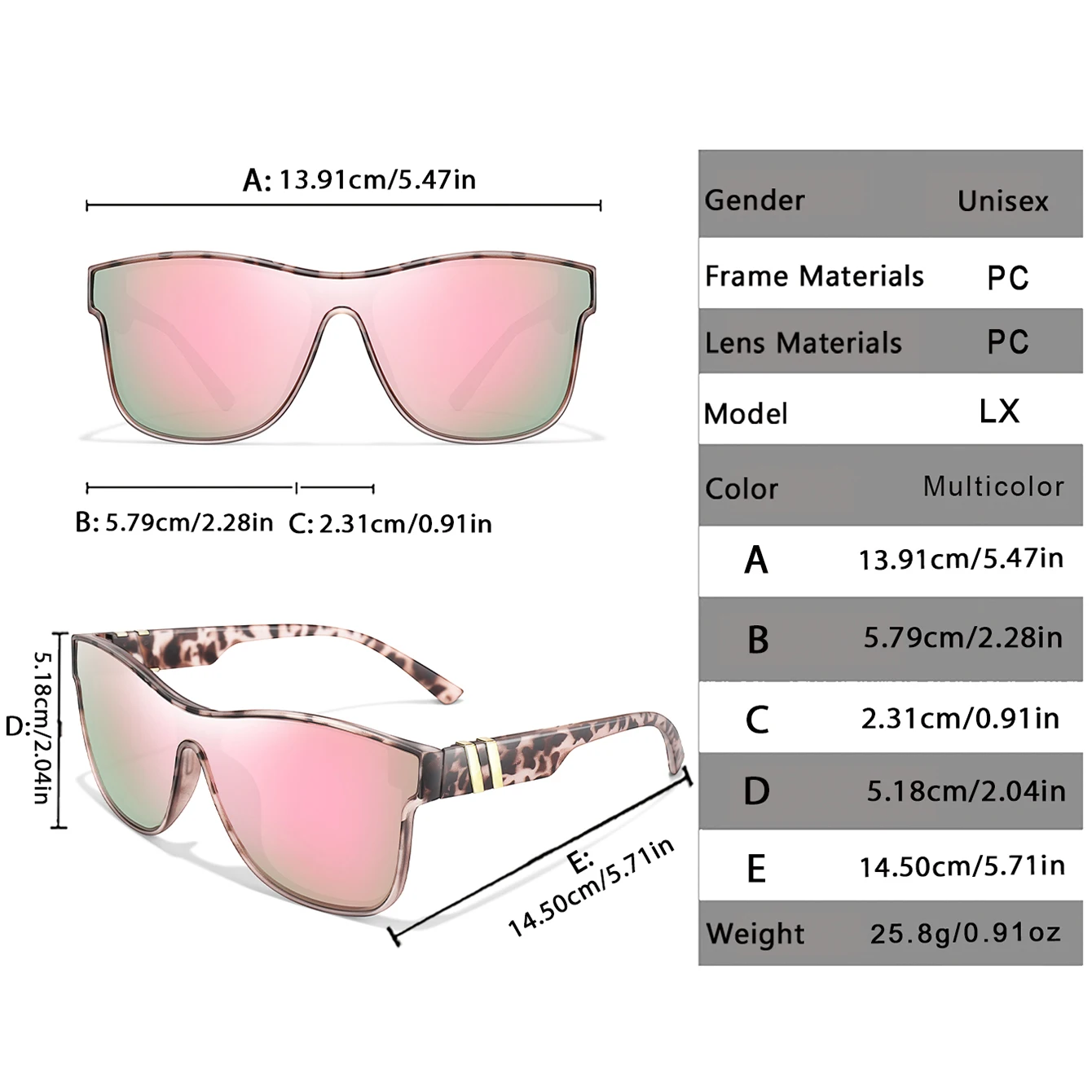 Fashion Cycling Sunglasses Women Oversize Square Trendy Shades