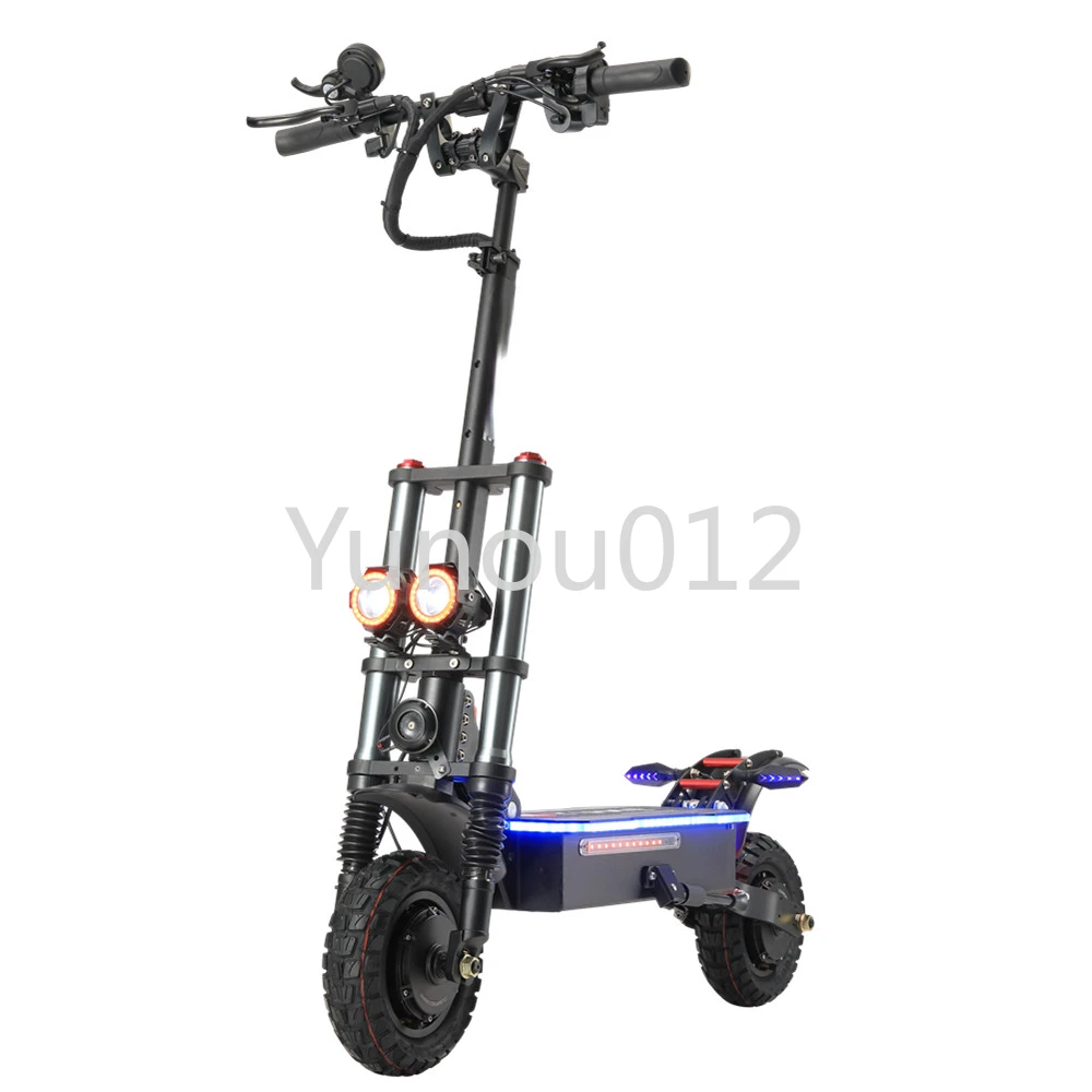 

YUME 52v 2400w air suspension 10 inch fat tire electric scotoer with front rear hydraulic shock absorber brake e scooter