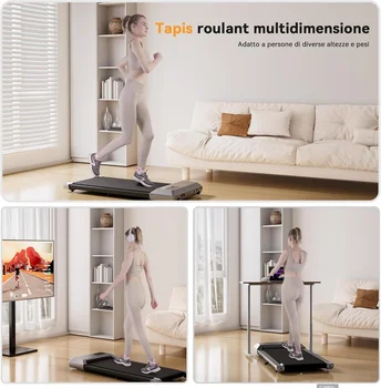 39.37inch Under Desk Treadmill 350lbs Portable Treadmills for Home/Office Walkingpad App/Remote Control LCD Screen Data Tracking 3