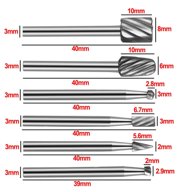 Titanium Dremel Routing Wood Rotary Milling Rotary File Cutter Woodworking  Carving Carved Knife Cutter Tools Wood Drill - AliExpress