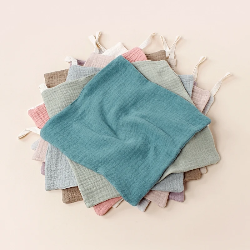 Small Square Washcloths for Babies Soft Absorbent Cotton SalivaTowel Baby Bibs Absorbent Cotton Wash Towel 9"X9" Gift