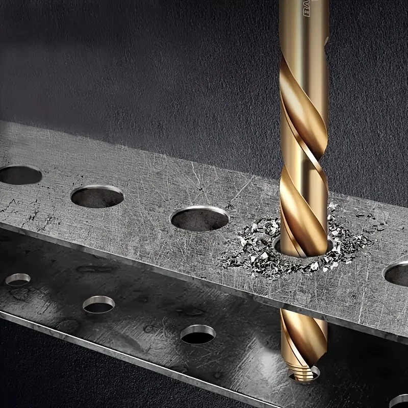 12-Piece M35 Cobalt Step Drill Bit Set – 1–6mm Self-Centering Split Point HSS Drills for Stainless Steel, Hardened Metal, Wood & Plastic 6